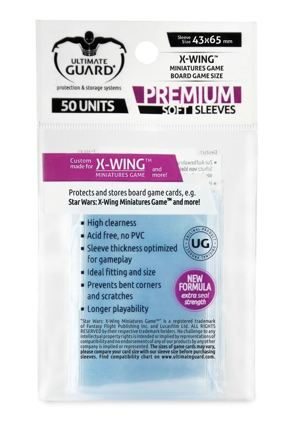 Ultimate Guard Premium Soft Sleeves For X Wing (50) - Good Games