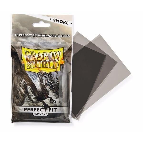 Dragon Shield - Sleeves Perfect Fit Pack Smoke - Standard Size (100)  Good  Games