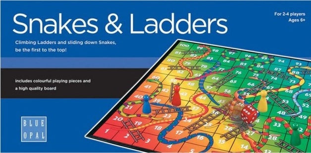 Blue Opal - Snakes And Ladders Game - Good Games