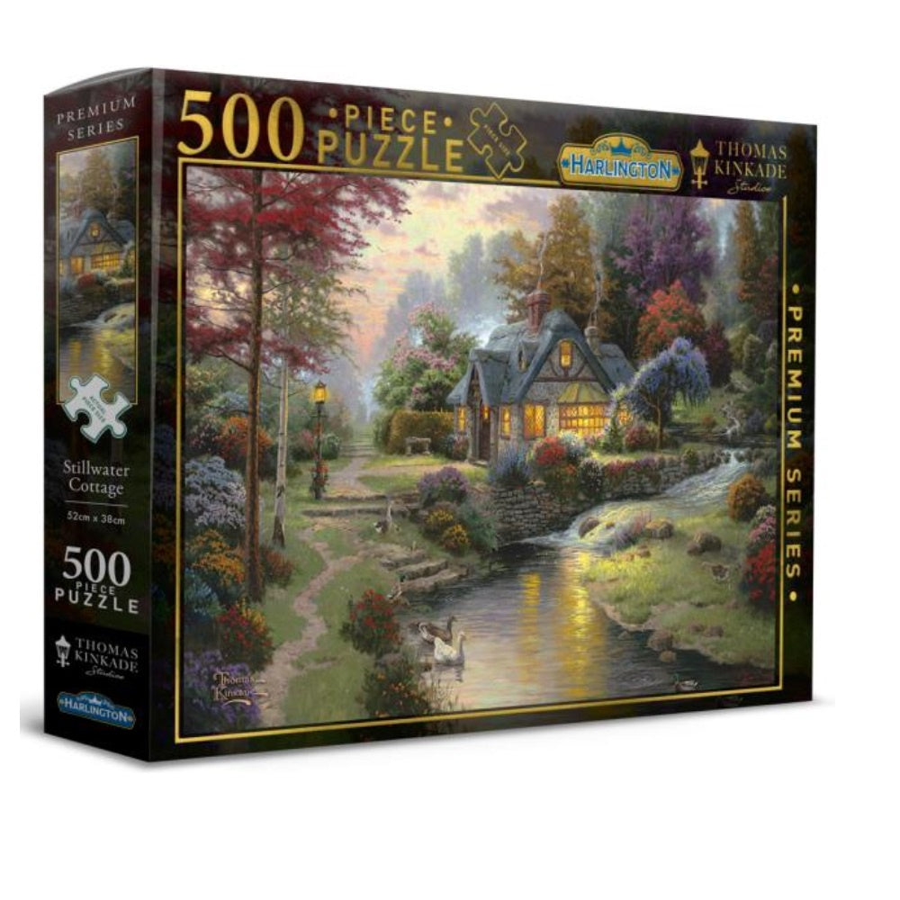 Harlington - Thomas Kinkade Stillwater Cottage 500 Piece Jigsaw - Good Games