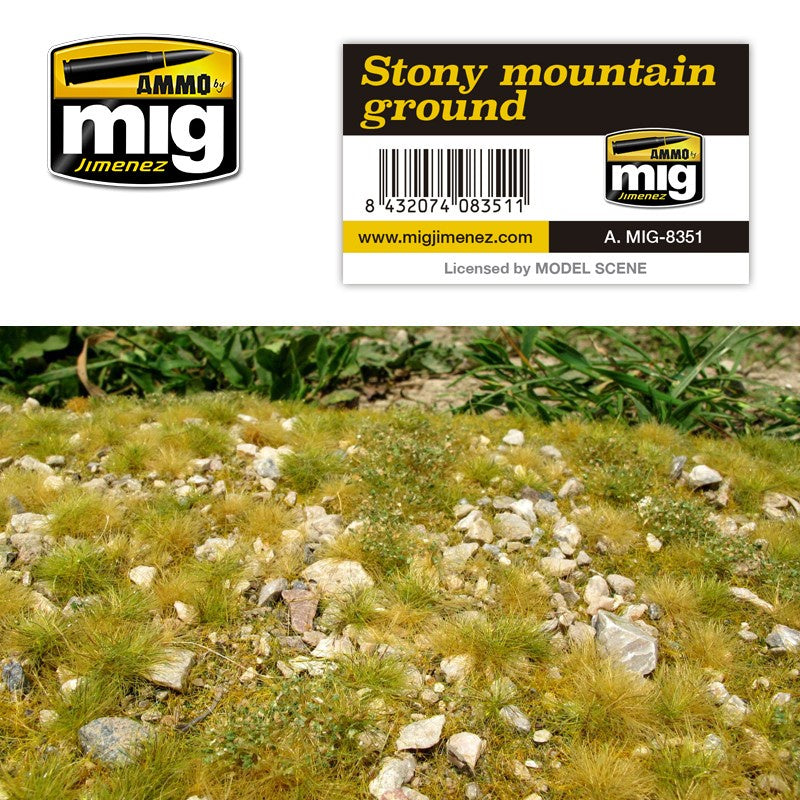 Ammo by MIG Dioramas - Grass Mats - Stony Mountain - Ground - Good Games