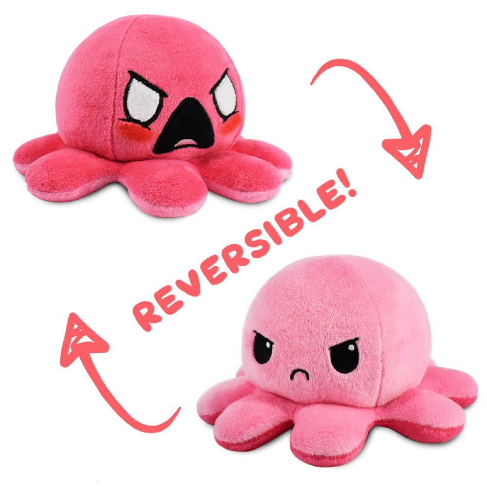 Reversible Plushie - Octopus Angry/Furious - Good Games