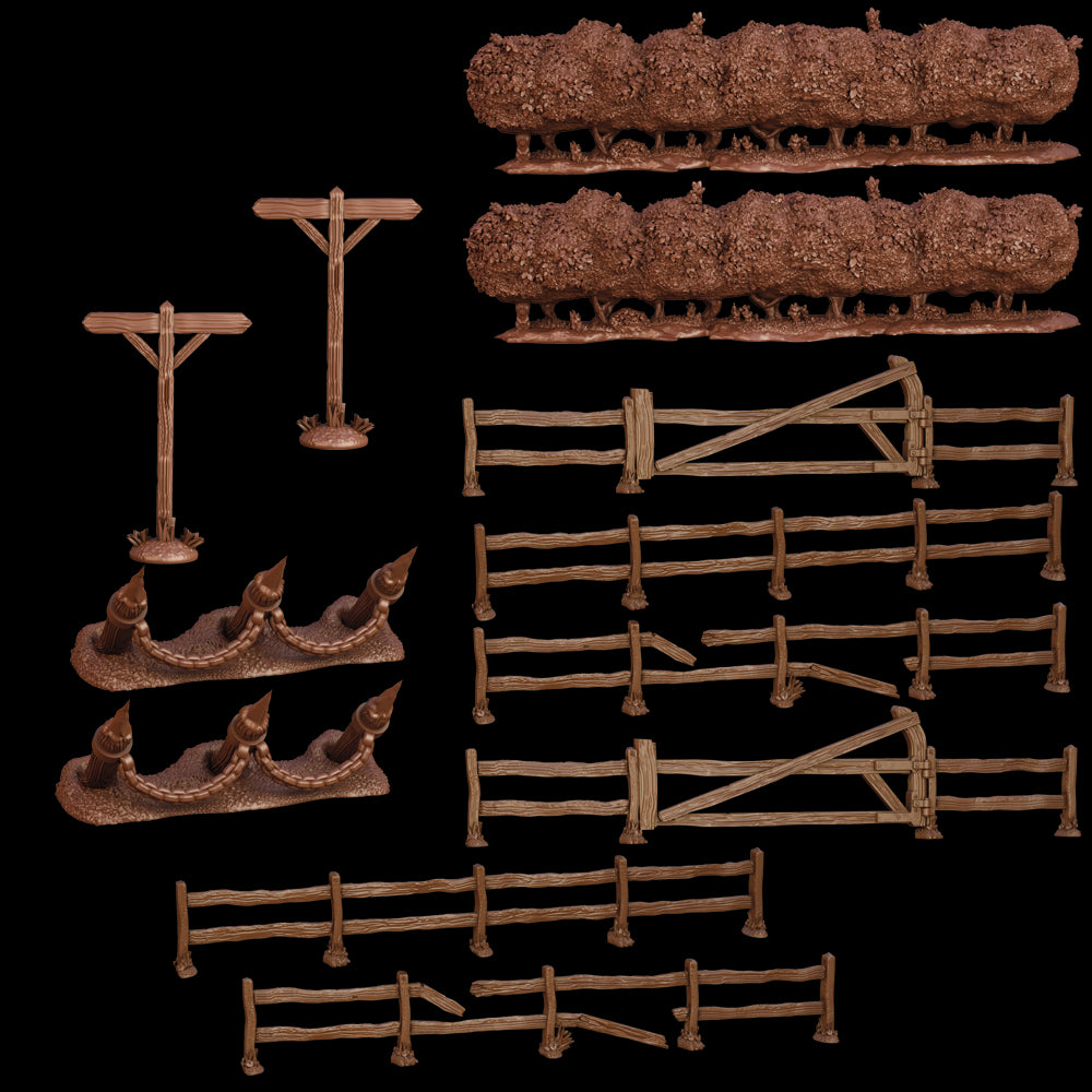 Terrain Crate - Battlefield Fences & Hedges - Good Games