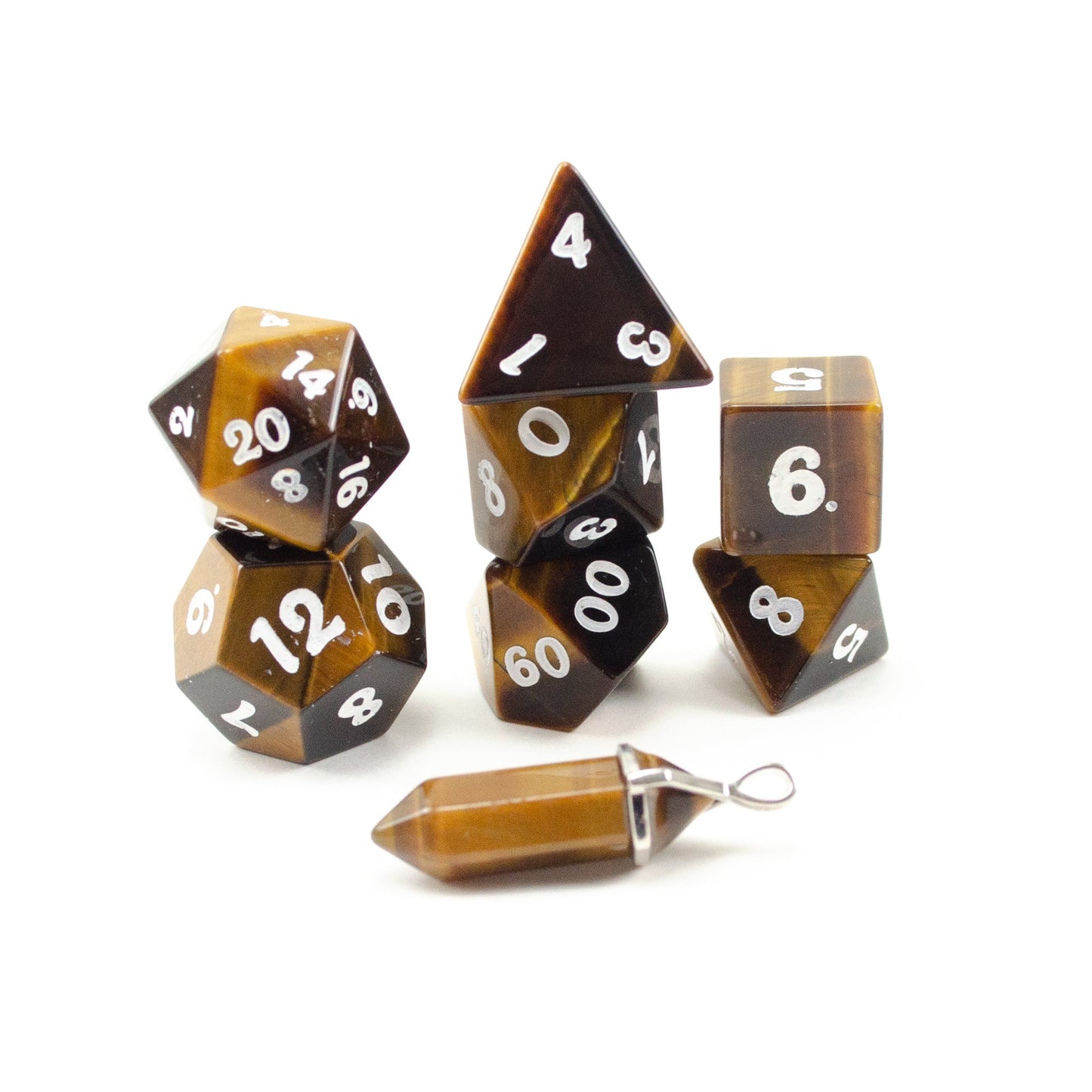 Level Up Dice - Custom GG Red tiger eye Dice set - Good Games