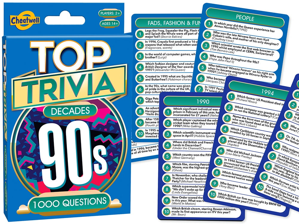 Top Trivia Decades - 90s - Good Games