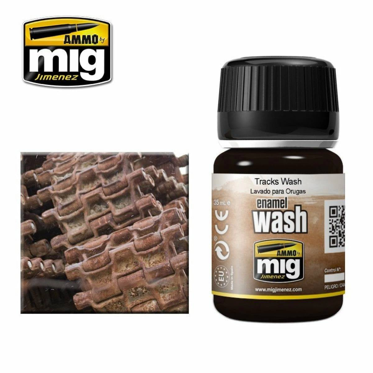 Ammo by MIG Enamel Washes Tracks Wash 35ml - Good Games