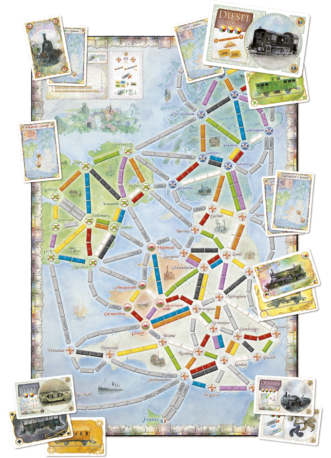 Ticket To Ride - Map Collection: Volume 5 United Kingdom & Pennsylvania - Good Games
