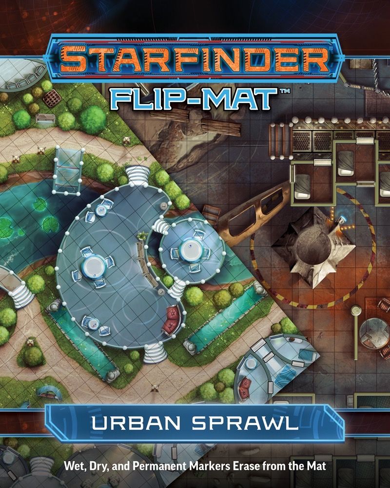 Starfinder Rpg Flip Mat Urban Sprawl - Good Games