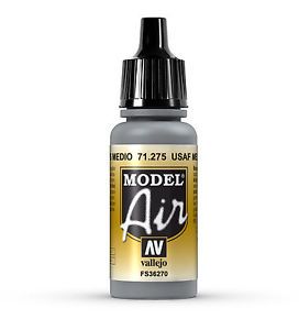 Vallejo Model Air - Usaf Medium Gray 17ml Acrylic Paint (AV71275) - Good Games