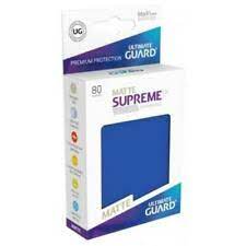 Ultimate Guard - Supreme UX Standard Sleeves Matte Blue (80) - Good Games