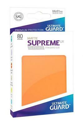 Ultimate Guard - Supreme UX Standard Sleeves Matte Orange (80) - Good Games