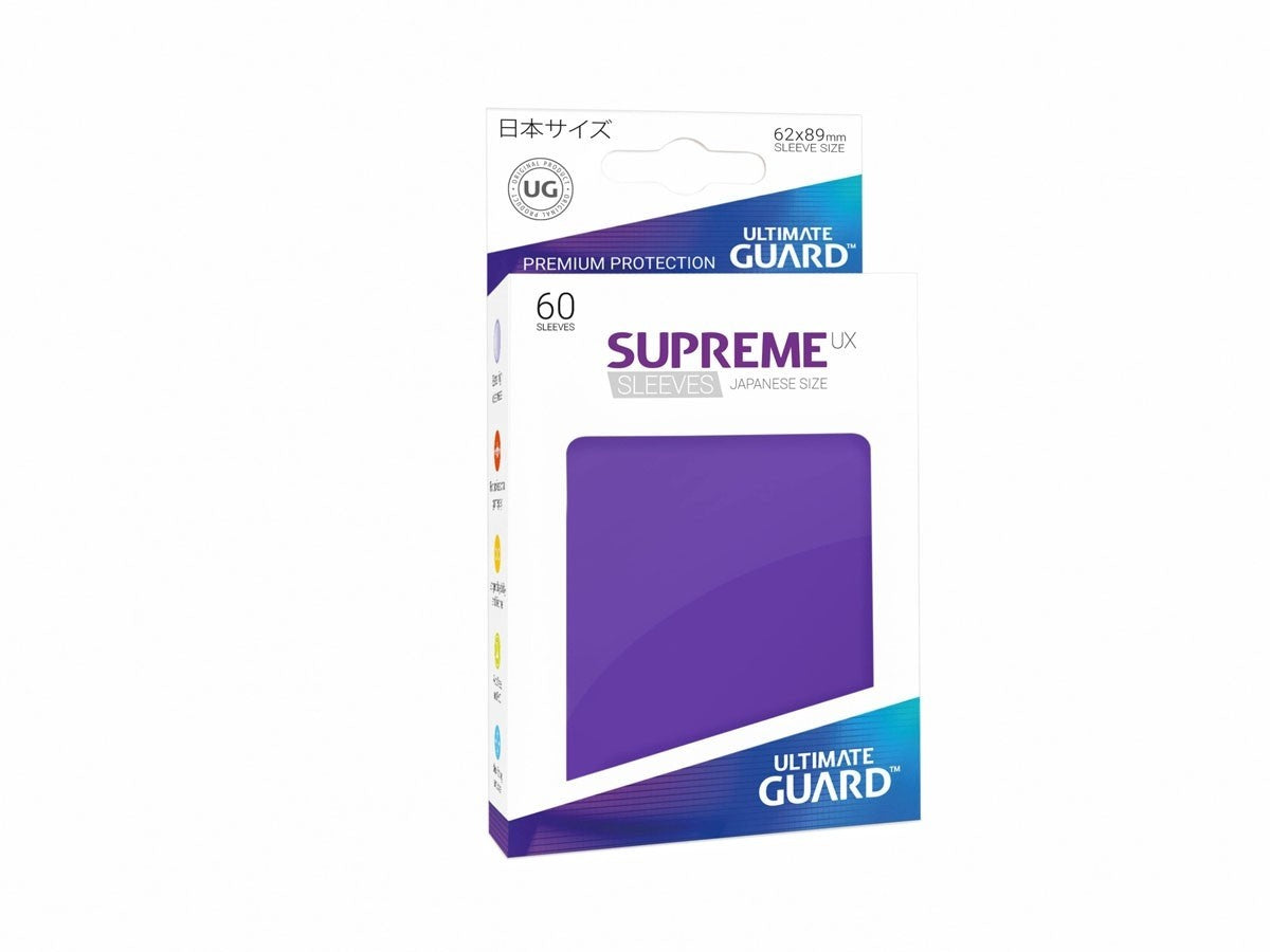 Ultimate Guard - Supreme UX Japanese Size Sleeves Matte Purple (60) - Good Games