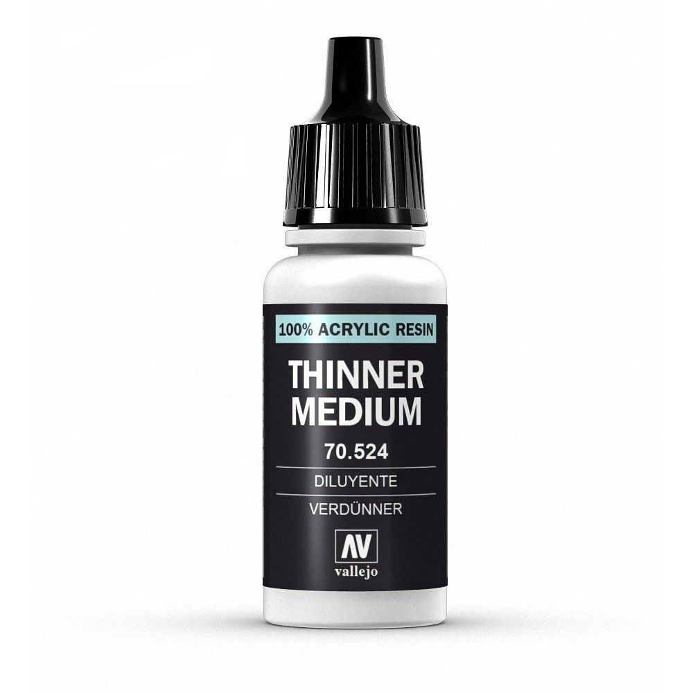 Vallejo Thinner Medium 17ml Acrylic Paint (AV70524) - Good Games