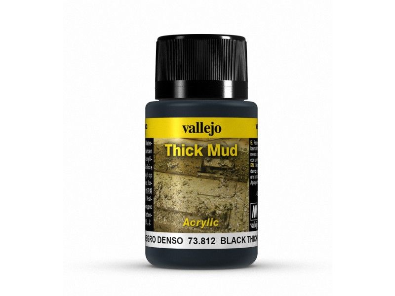 Vallejo Weathering Effects Black Thick Mud 40 Ml - Good Games