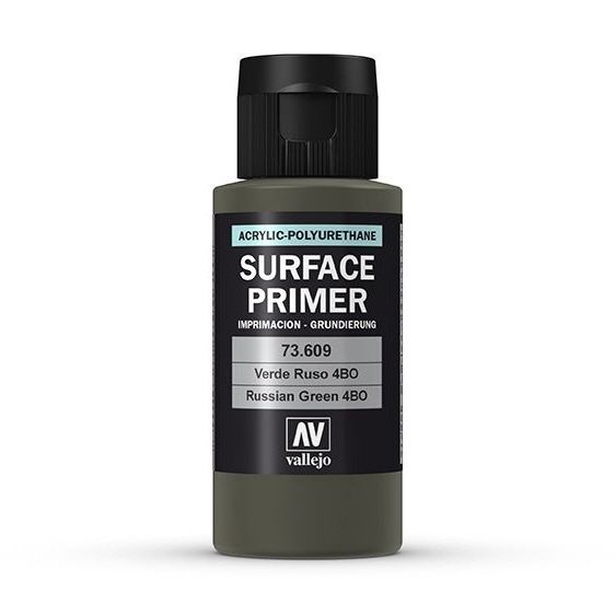Vallejo Surface Primer 60ml Acrylic Paint - Russian Green 4bo - Good Games