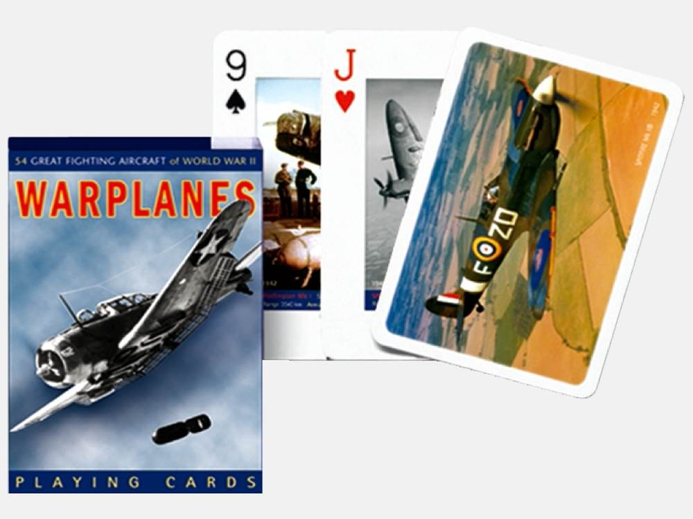 Warplanes: Poker Cards Piatnik Playing Cards - Good Games