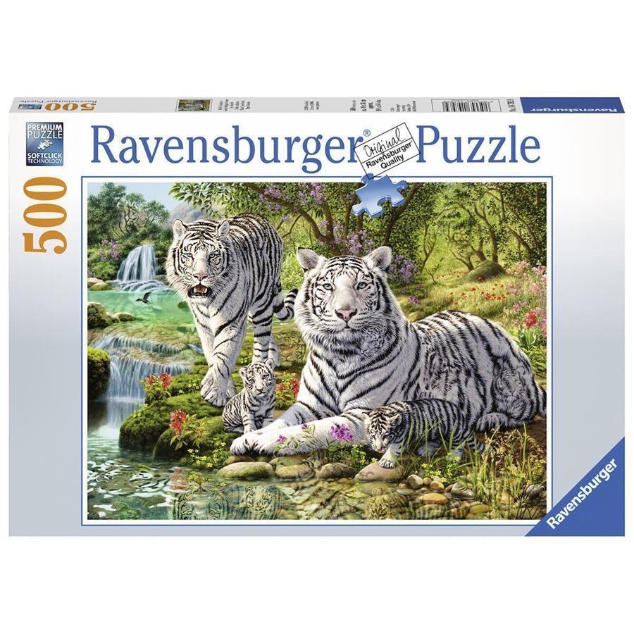 Ravensburger - White Tiger Family - 500 Piece Jigsaw - Good Games