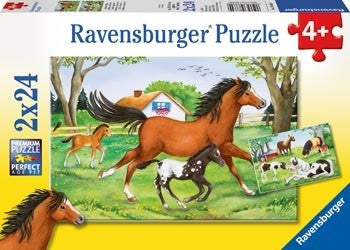 Ravensburger - World Of Horses - 2x24 Piece Jigsaw - Good Games