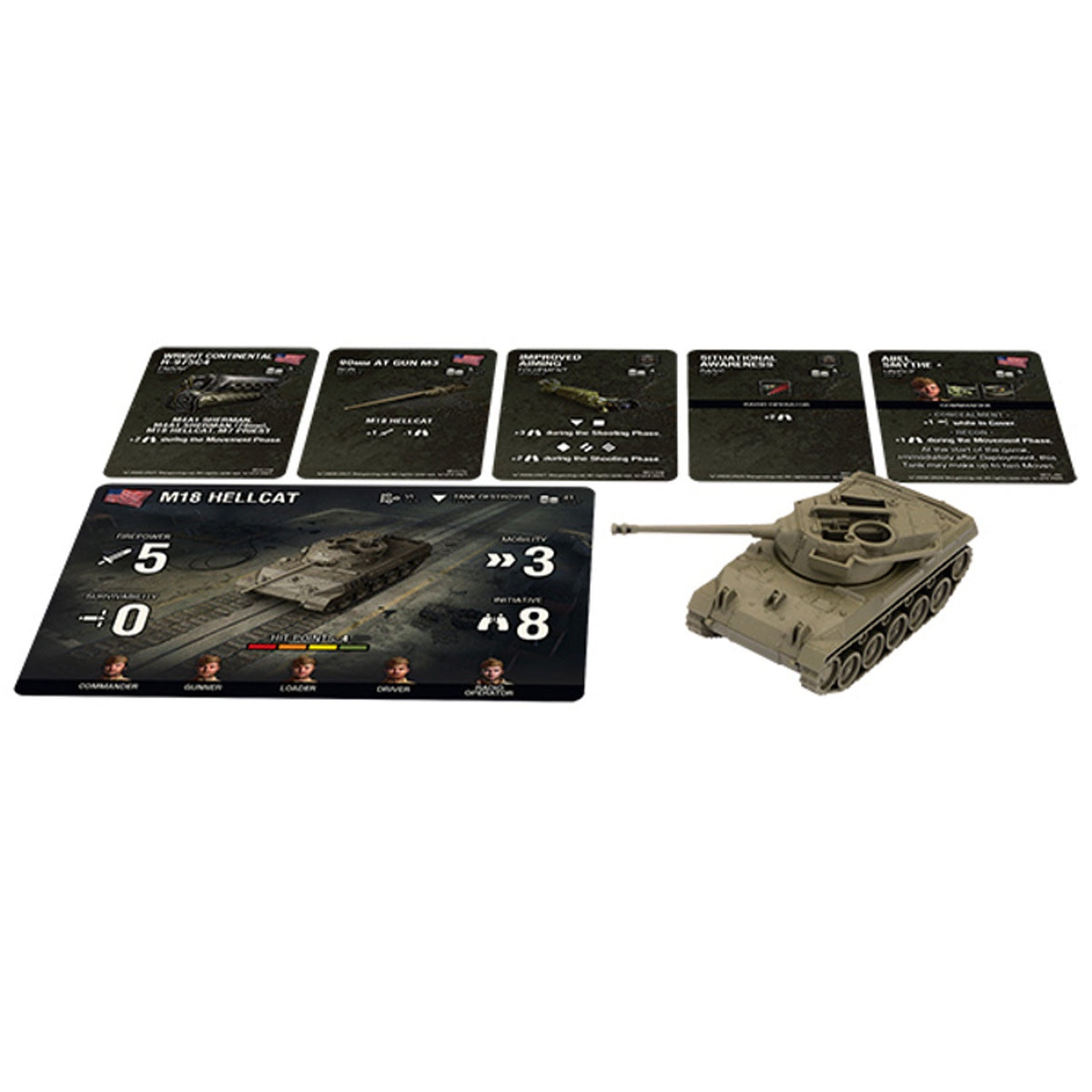 World of Tanks Miniatures Game Wave 9 American M18 Hellcat - Good Games