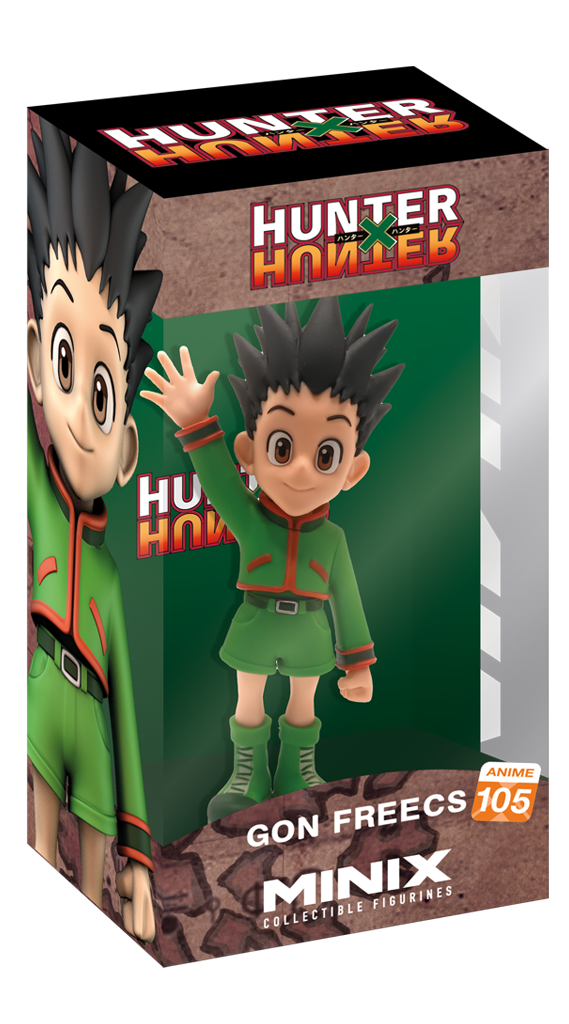 Gon Freecss figure front view in green outfit