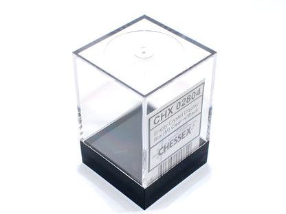 Chessex - 02804 Empty Crystal Display Box Medium - Clear with Black Lid - Good Games