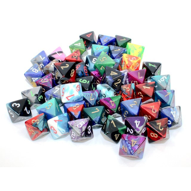 Bag of 50 Assorted Loose Gemini Polyhedral d8