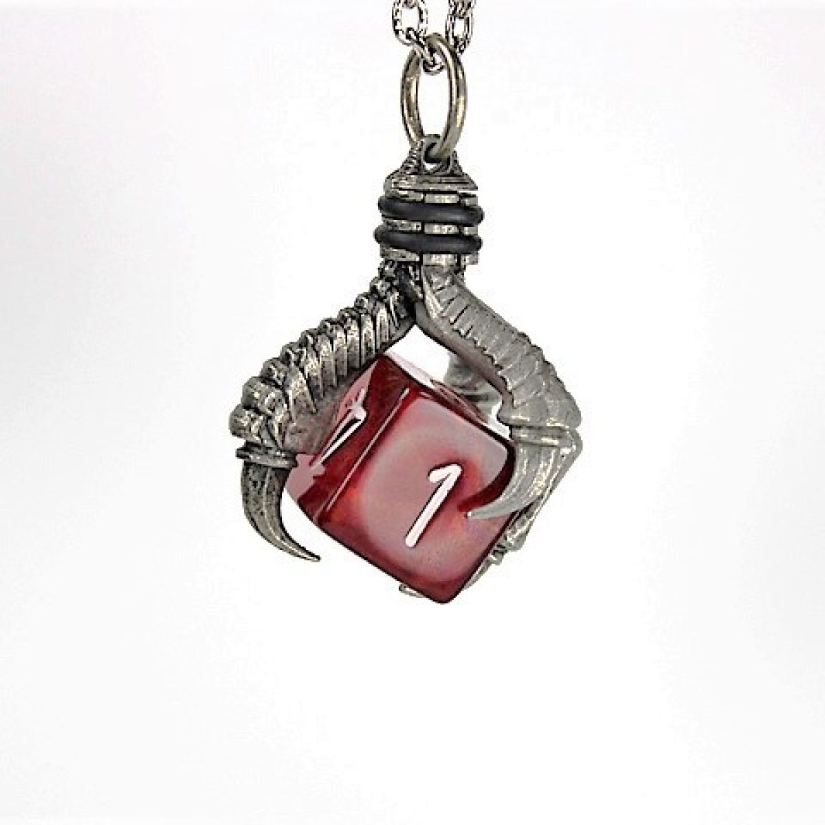 Chessex: Pendant d6 with Old Silver Finish - Good Games