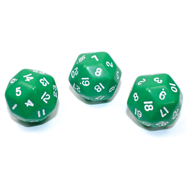 Chessex - CHX KOP06008 33mm d30 Opaque Green/white - Good Games