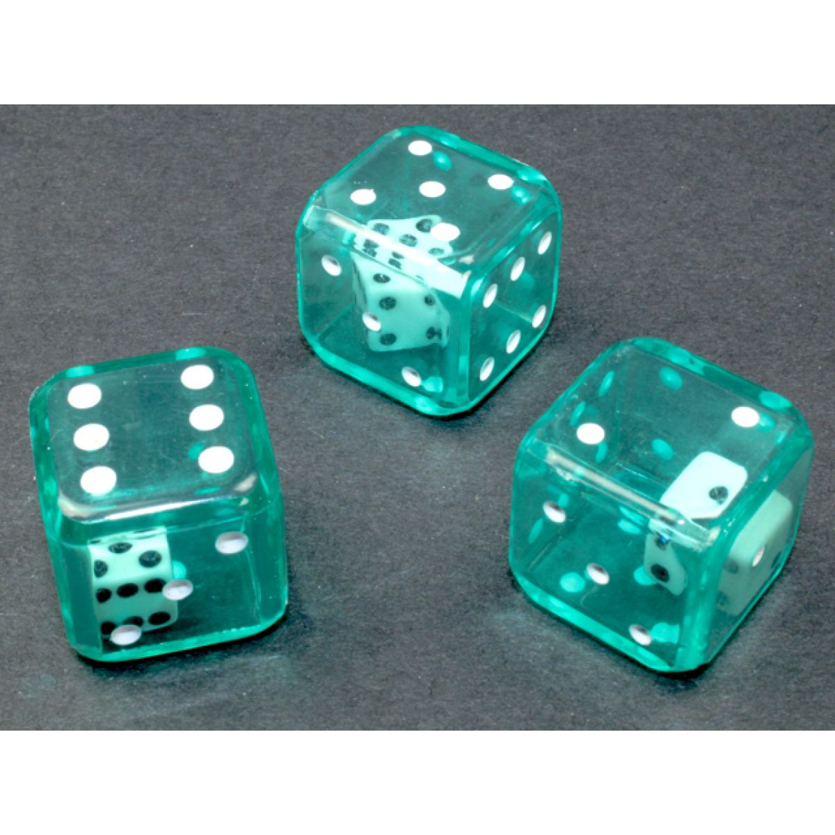 Chessex - CHX KOP10300 19mm Double Dice Green/white - Good Games