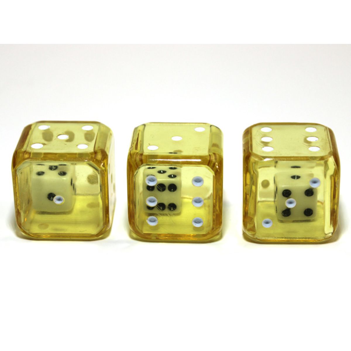 Chessex - CHX KOP10303 19mm Double Dice Yellow/white - Good Games