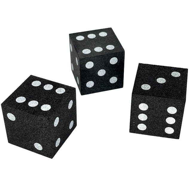 Chessex - CHX KOP10928 25mm Foam Square Cornered w/Pips Black/white - Good Games