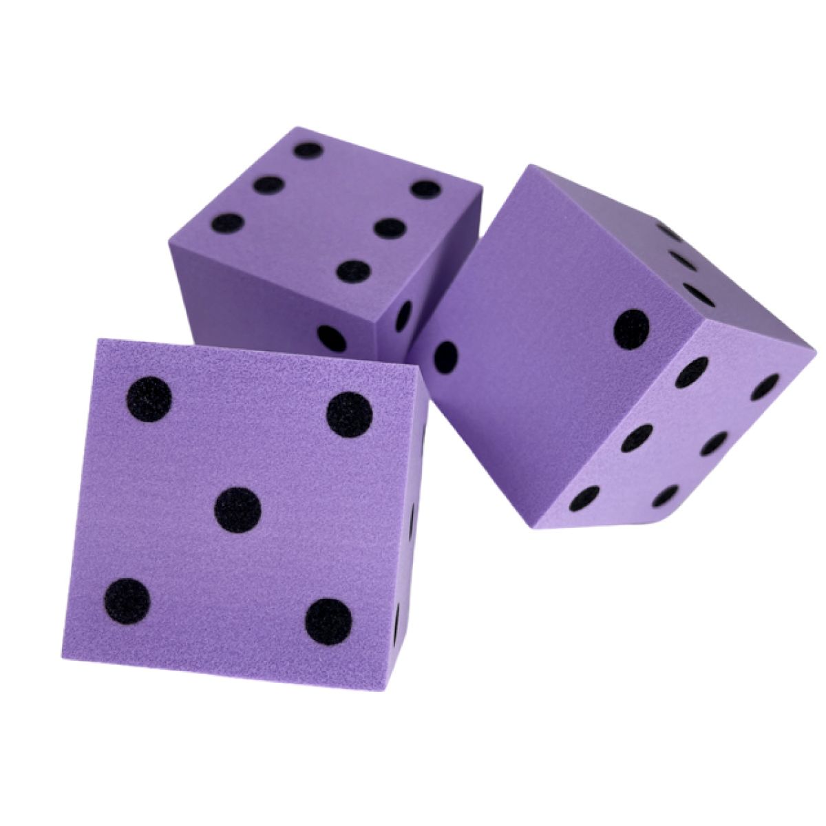 Chessex - CHX KOP10942 50mm Foam Square Cornered w/Pips Die Purple/black