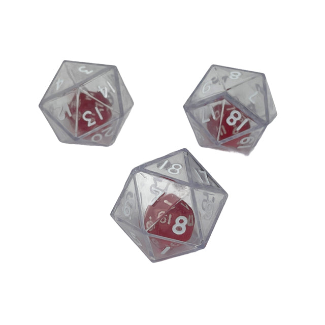 Chessex D20 Double Dice Clear (CHX KOP12458) - Good Games