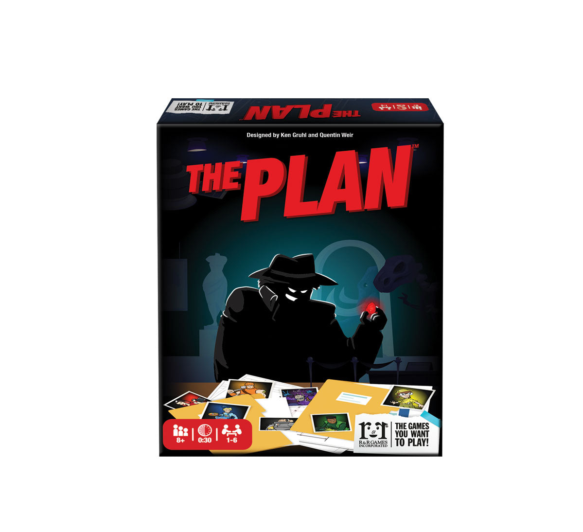 Front cover of The Plan card game box