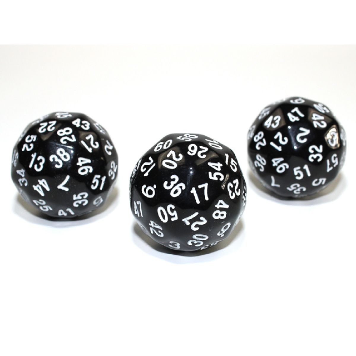 Chessex - CHX KOP18499 Opaque Black/white d60 (Preorder) - Good Games