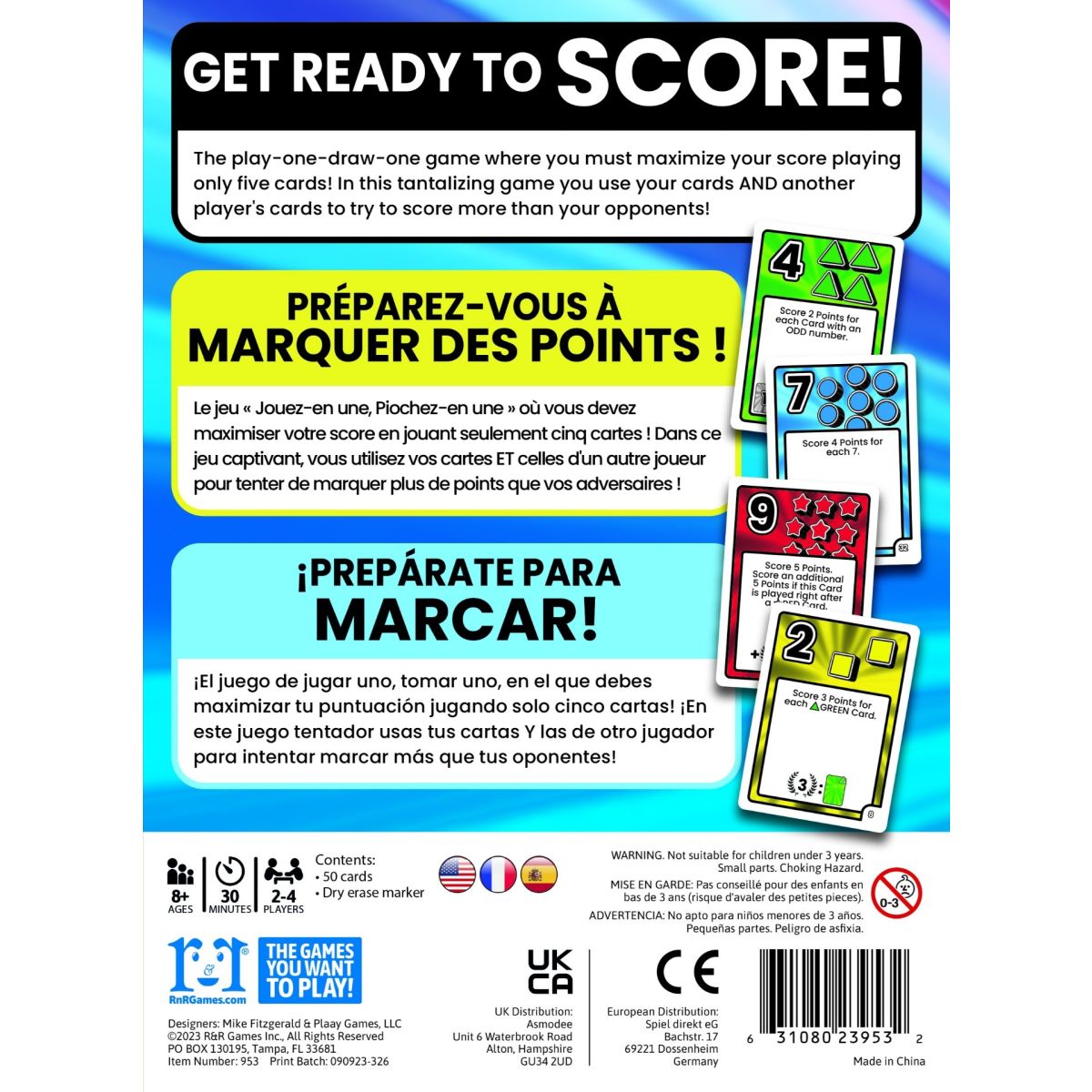 Score Cards - Good Games