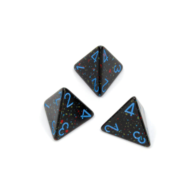 CHX PS0401 Speckled Blue Stars d4 Dice