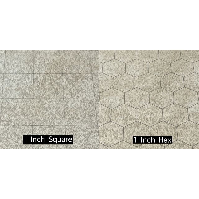 Chessex - Factory Second Reversible Battlemat - 1 Squares And 1 Hexes - Good Games