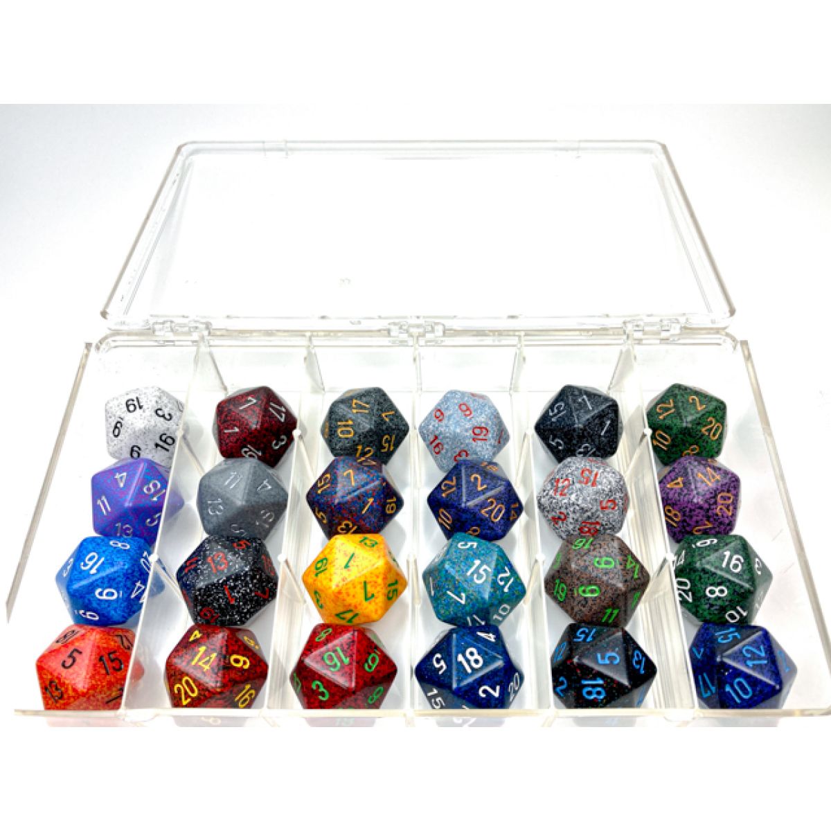 Chessex CHX 29956 Speckled 34mm d20s Loose Dice Sampler (24 dice) - Good Games