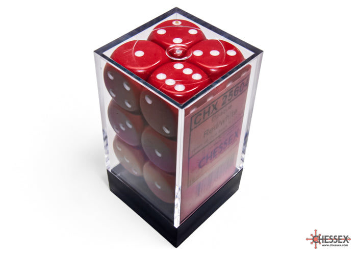Chessex Opaque Red/White (CHX 25604) - Good Games