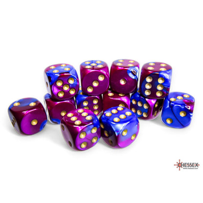 Chessex Gemini Blue-Purple/Gold (12) (CHX 26628) - Good Games