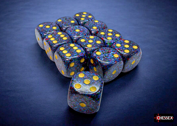 Chessex Dice Sets: Twilight Speckled 16mm d6 (12)
