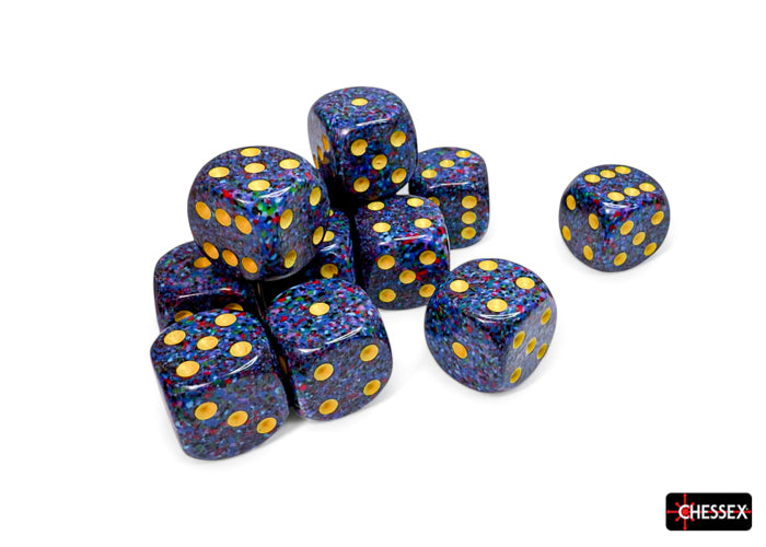 Chessex Dice Sets: Twilight Speckled 16mm d6 (12)