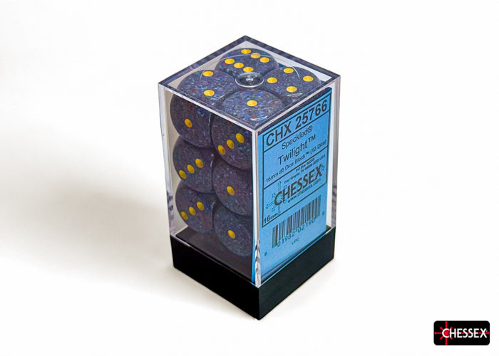 Chessex Dice Sets: Twilight Speckled 16mm d6 (12)