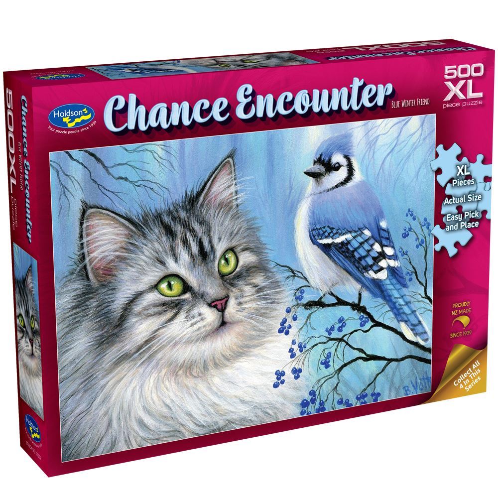 Holdson - Chance Encounter Blue Winter Friend 500xl Piece Jigsaw - Good Games
