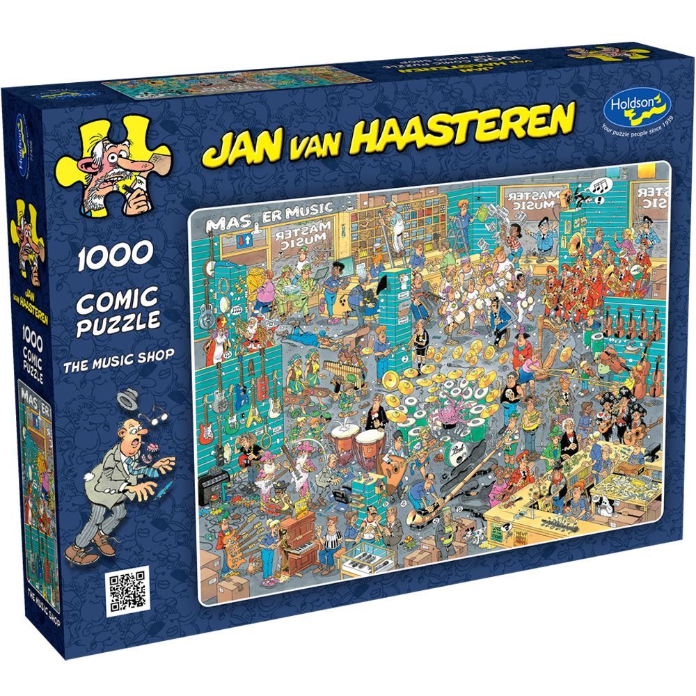 Jan Van Haasteren - The Music Shop 1000 Piece Jigsaw - Good Games