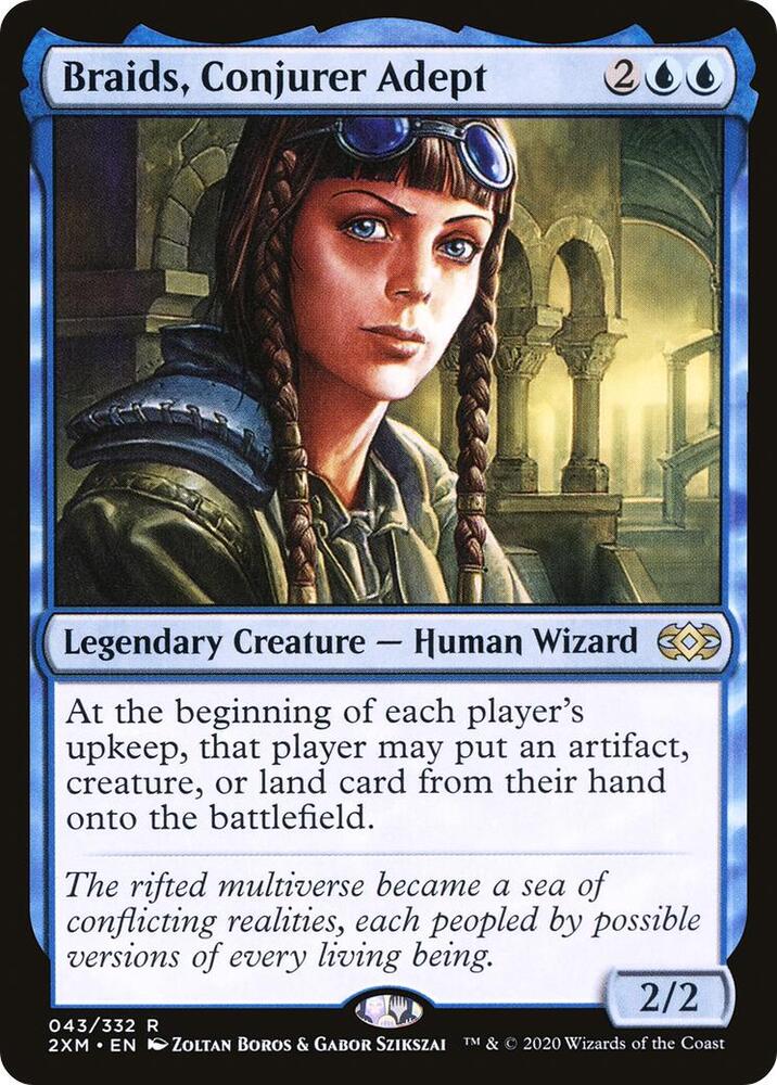 Braids, Conjurer Adept 43/332 (Double Masters) 