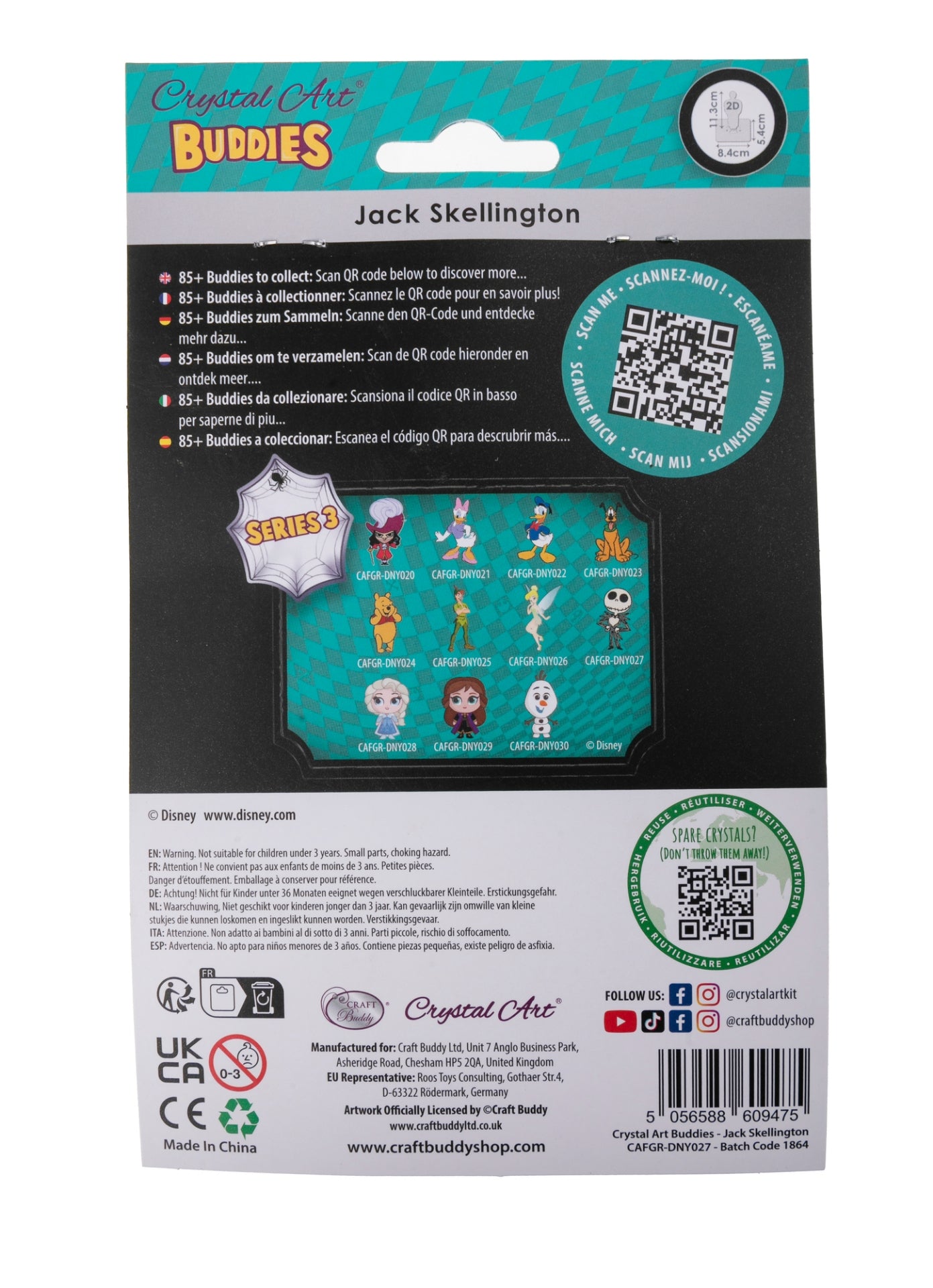 Crystal Art Buddies - Jack Skellington - Good Games