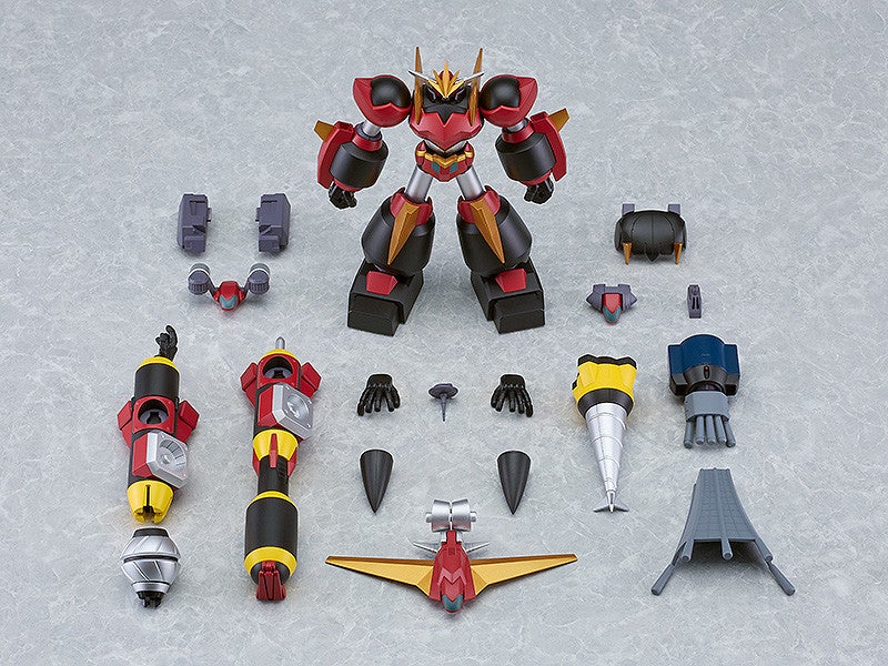 Moderoid Dai-Guard assembled kit with interchangeable parts including hands weapons and drill accessories