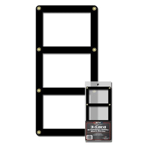 BCW Screwdown Holder 3 Card Black Border